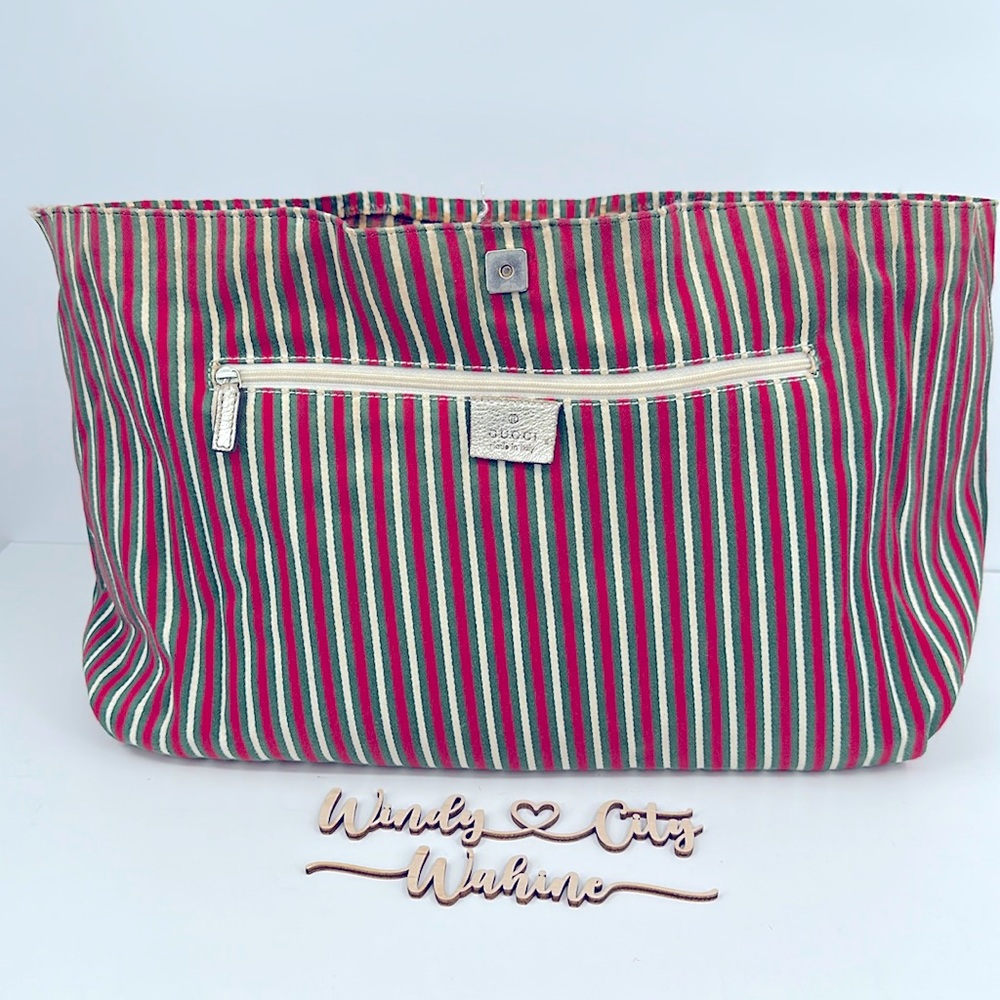 Authentic GUCCI Purse Lining-Red/Green